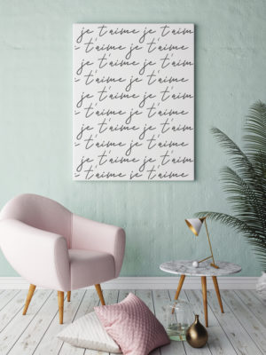 Je T’aime, Canvas