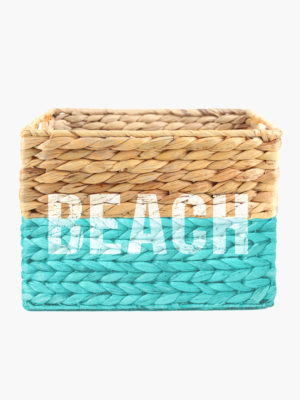 “Beach” Magazine Basket